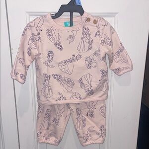 Disney Kids Matching Set - Cream and Purple